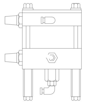 Single Hpv 150 Air Driven Liquid High Pressure Fluid Pump Pressure 2250 Bar