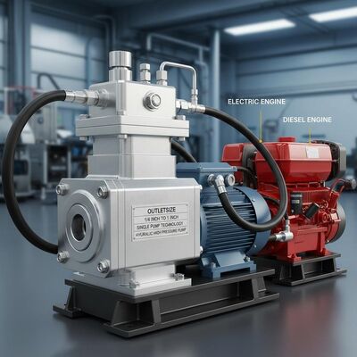 Machinery Hydraulic Pneumatic Pump maximum pressure 700 bar operating temperature range minus 20 degrees Celsius to 80 degrees Celsius