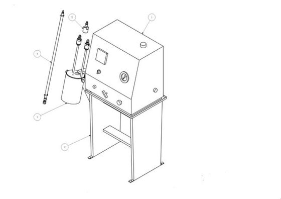 dispositivo de la prueba de la válvula del combustible de 77Kg Hdp1100-D2 para el probador del motor diesel del Mcc Meb Mec Mk